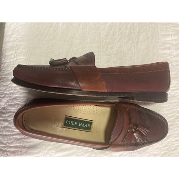 Cole Haan Men’s Tassel Loafers Size 11 Brown Leather Dress Shoes Classic Style main image 8
